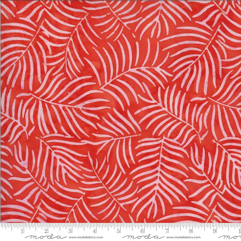 MODA Malibu Batiks 4357-15 Coral - Cotton Batik Fabric