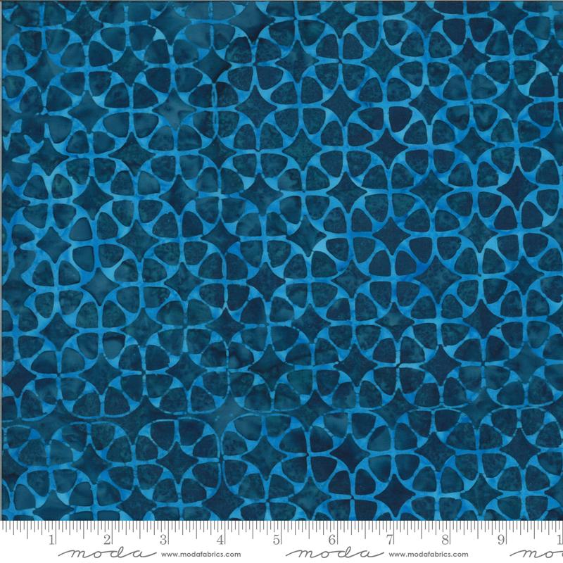 MODA Malibu Batiks 4357-31 Deep Sea - Cotton Batik Fabric