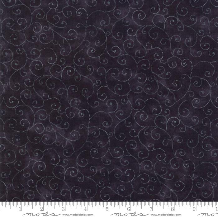 MODA Marbles Swirls - 9908-29 Jet - Cotton Fabric