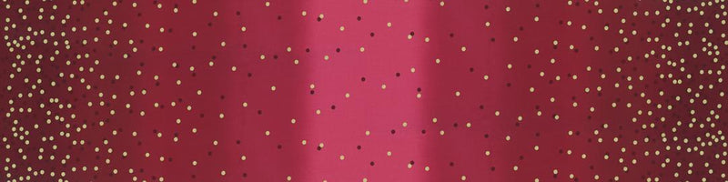 MODA Ombre Confetti Metallic Burgundy 10807-317M - Cotton Fabric