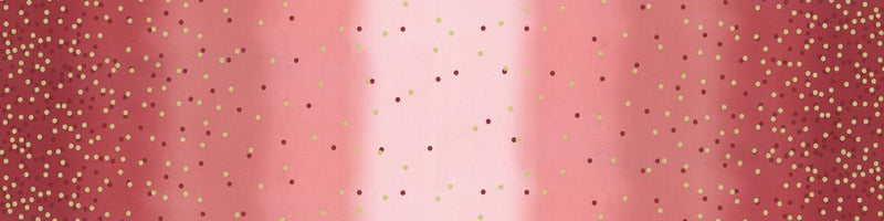 MODA Ombre Confetti Metallic Cranberry 10807-318M - Cotton Fabric