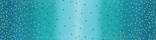 MODA Ombre Confetti Metallic Teal 10807-31M - Cotton Fabric