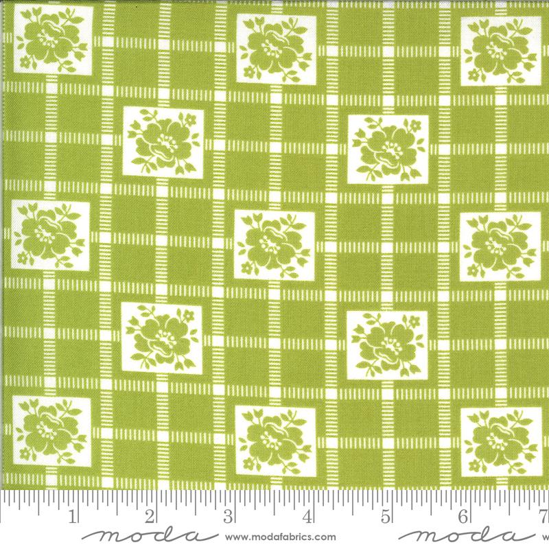 MODA Shine On Check 55212-16 Green - Cotton Fabric
