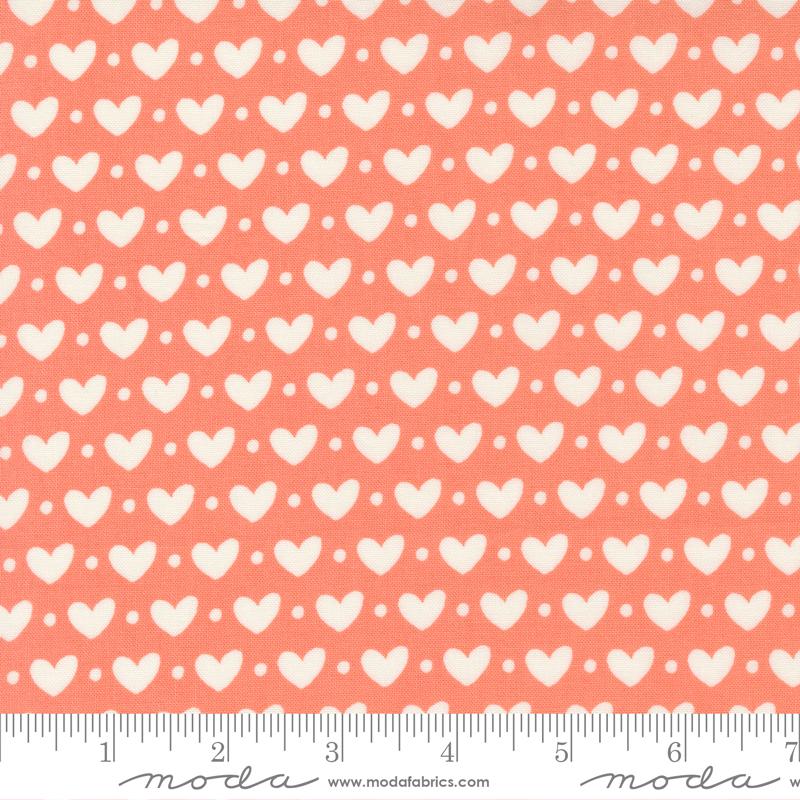 MODA Sincerely Yours 37610-15 Coral - Cotton Fabric