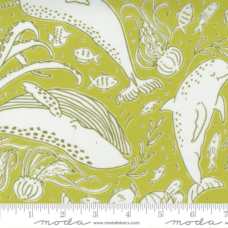 MODA The Sea And Me 20794-17 Seaweed - Cotton Fabric