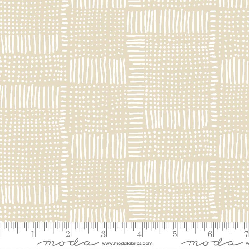 MODA Whispers Dash Dot 33551-12 Natural - Cotton Fabric