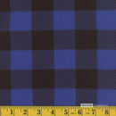 MOOK Fleece - 122959 Buffalo Plaid Stripe Royal 60" - Fleece Fabric
