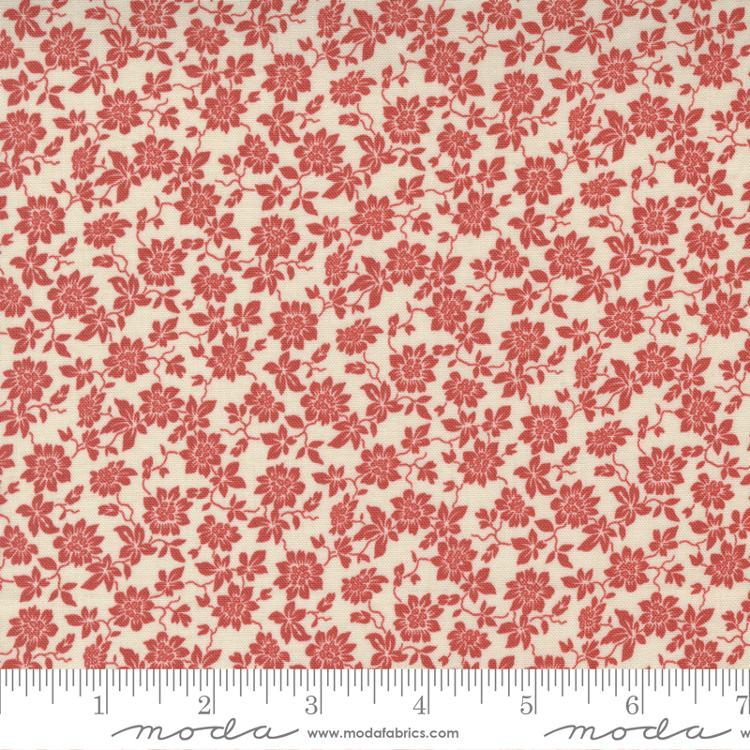 Moda Bonheur De Jour 13915-18 Faded Red - Cotton Fabric