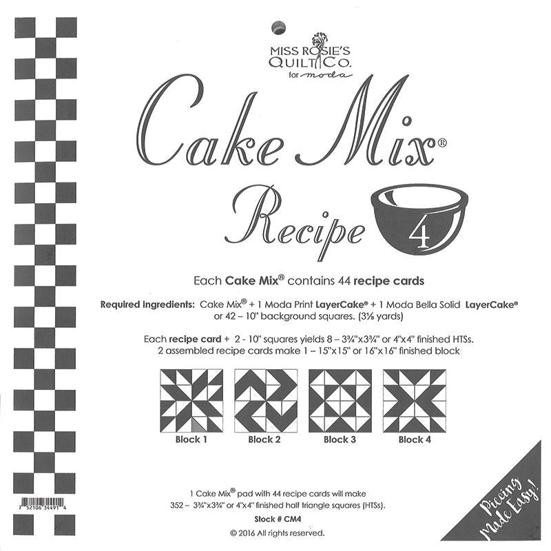Moda Cake Mix Recipe 4 - CM4