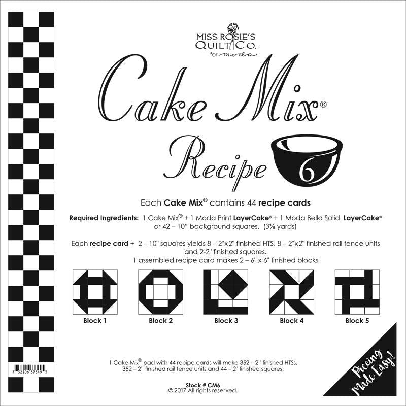 Moda Cake Mix Recipe 6 - CM6
