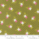 Moda Flower Power 33713-18 Avacado - Cotton Fabric