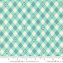 Moda Flower Power 33717-17 Aqua - Cotton Fabric