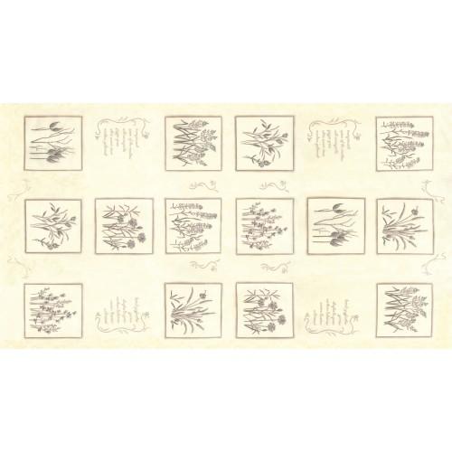 Moda Prairie Grass Panel 6750-14 - Cotton Fabric