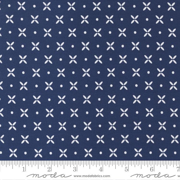 Moda Simply Delightful - 37641-29 Nautical Blue - Cotton Fabric