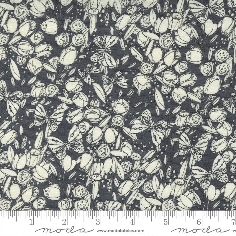 Moda Tulip Tango 48712-14 Shadow - Cotton Fabric