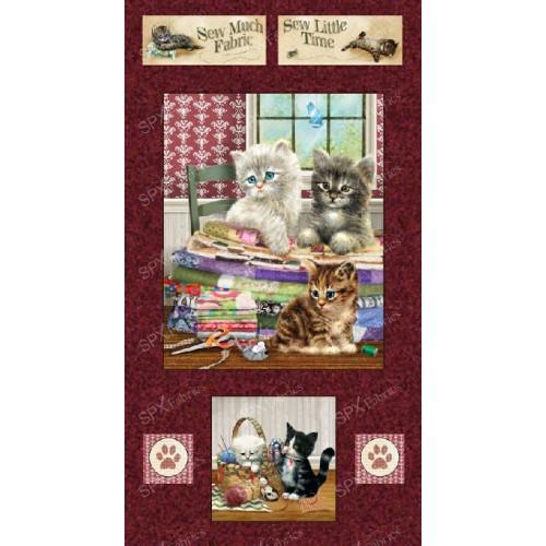 NCI Krafty Kittens 25876-Win1 - Cotton Fabric