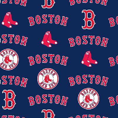 NCI MLB Boston Red Sox Fleece - 6564-B Navy - Polyester Fleece