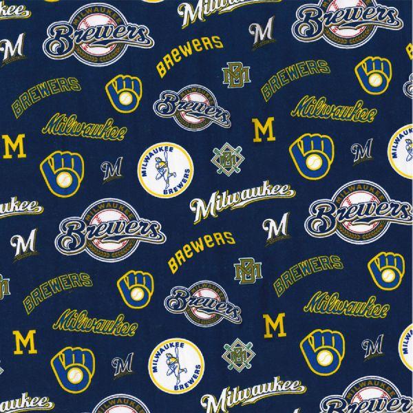 NCI MLB Milwaukee Brewers 60028-B - Cotton Fabric