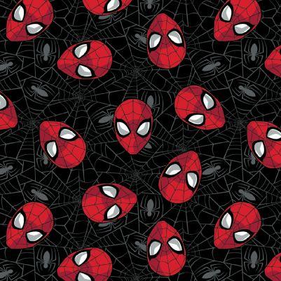 NCI Spiderman 13080018-02 Black - Cotton Fabric