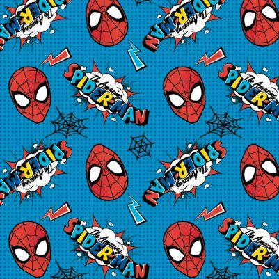 NCI Spiderman 13080029-06 Aqua - Cotton Fabric
