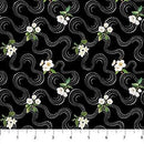 NCT Bouquet, DP23090-99 Black - Cotton Fabric