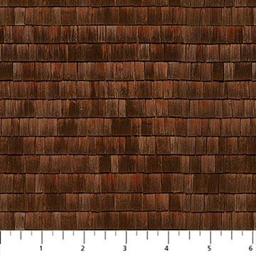 NCT Cabin View DP25123-34 Rust - Cotton Fabric