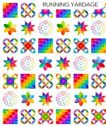 NCT Color Play PANEL DP24909-10 White Multi - Cotton Fabric