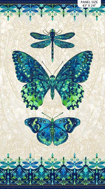 NCT Luminosity 43" Panel 24448M-11 Cream Multi - Cotton Fabric