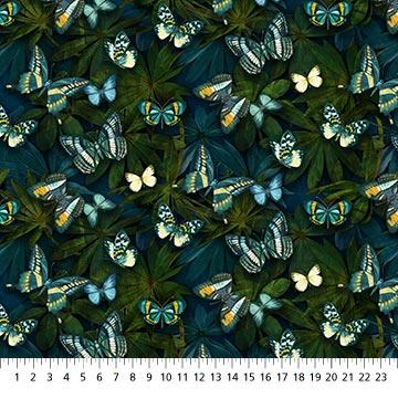 NCT Passion 24494-49 Dark Teal/Green - Cotton Fabric