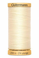 NTN Gtrmn Natural Cotton Thread 250m/273yds Ecru - 251M-1040
