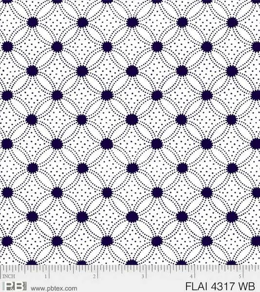 PB Flair Geometric 4317-WB - Cotton Fabric