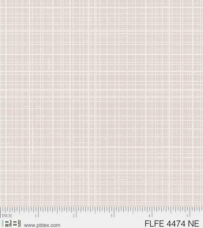 PB Flowers & Feathers - 4474-NE Tan - Cotton Fabric
