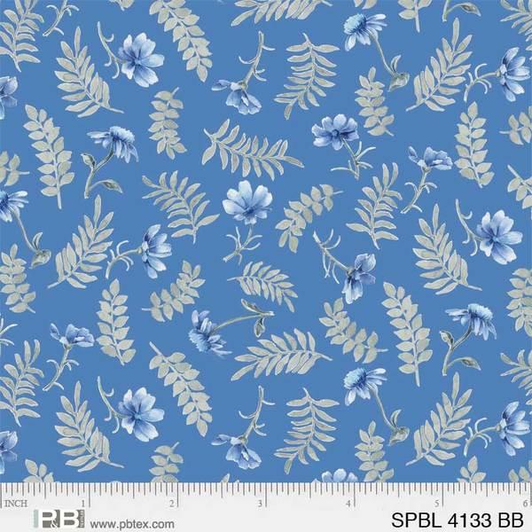 PB Spring Blue 4133-BB Blue  - Cotton Fabric