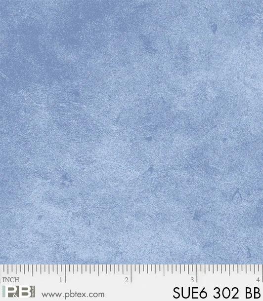 PB Suede 6 - SUE6-302-BB Blue - Cotton Fabric