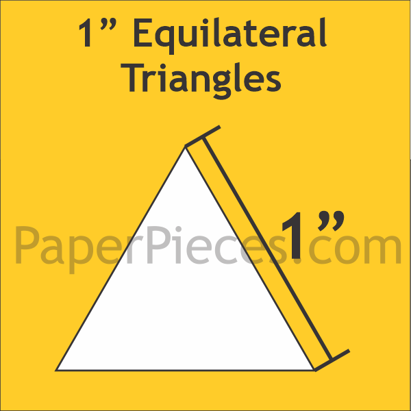 Paper Pieces 1" Triangle Large Pack - TRI100L
