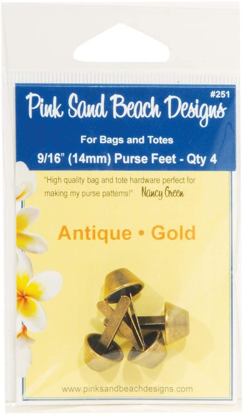 Purse Feet Antique Gold 9/16 Inch - PSB251