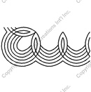 QCI 7.75" Scallop Border Stencil - 54