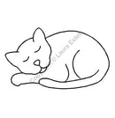 QCI Catnapper Stencil 5" x 3" - EL72