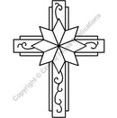 QCI Cross Stencil 9" - RB55