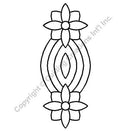 QCI Flower Border Stencil 6" x 15" - 96