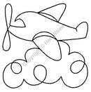 QCI Flying High Airplane Stencil 5" - HW91