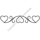 QCI Heart Border Stencil 2.25" - NS9