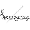 QCI Heart Scallop Border Stencil 2.5" - SF62