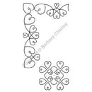QCI Loopy Heart Border Stencil - BC1003