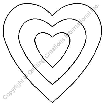 QCI Nesting Hearts Stencil - 269