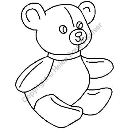 QCI Teddy Bear Stencil 6" - HS161