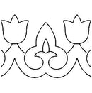QCI Tuilp Border Stencil - 58