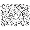 QCI Waves Stipple 8" Stencil - QD8