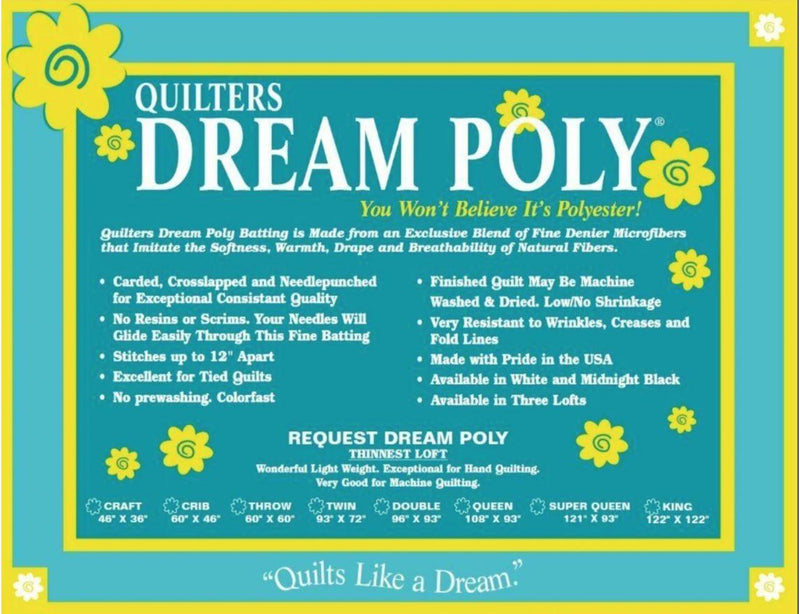 QDB Quilter's Dream Poly Request Batting P3TWIN - Twin