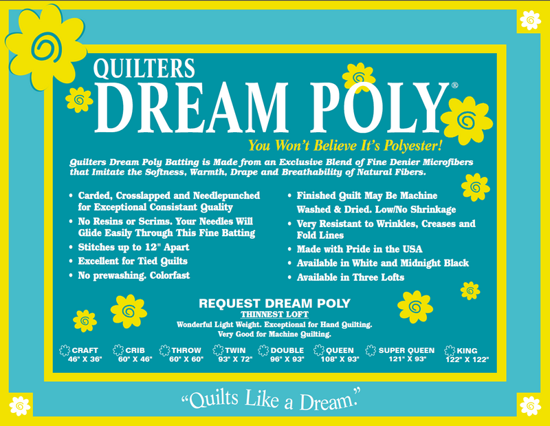 QD White Request Poly Batting P3Q - Queen